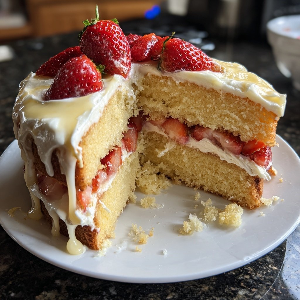 Dessert Vanilla Sponge Cake