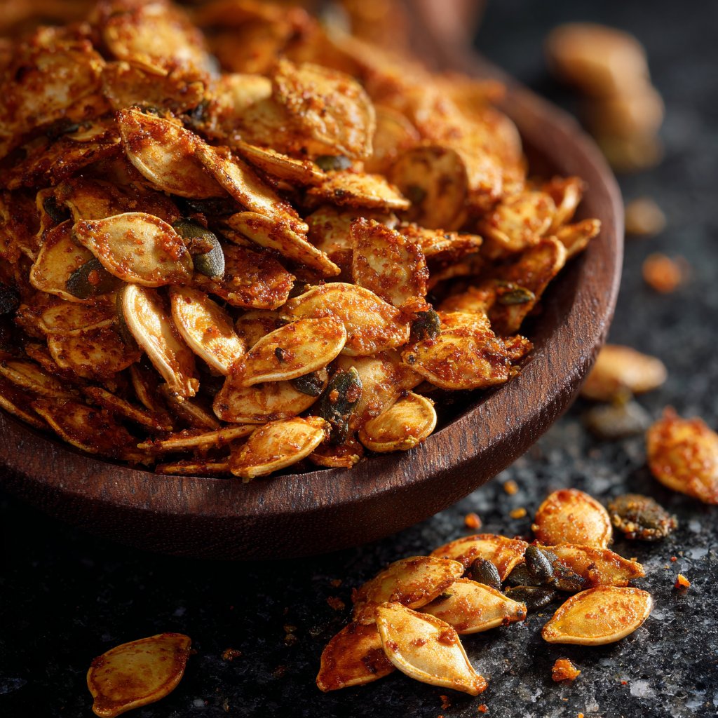Spicy Roasted Pumpkin Seeds
