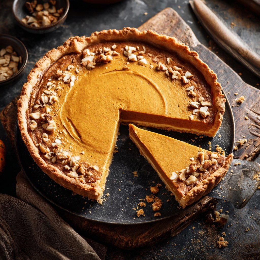 Festive Spiced Pumpkin Pie