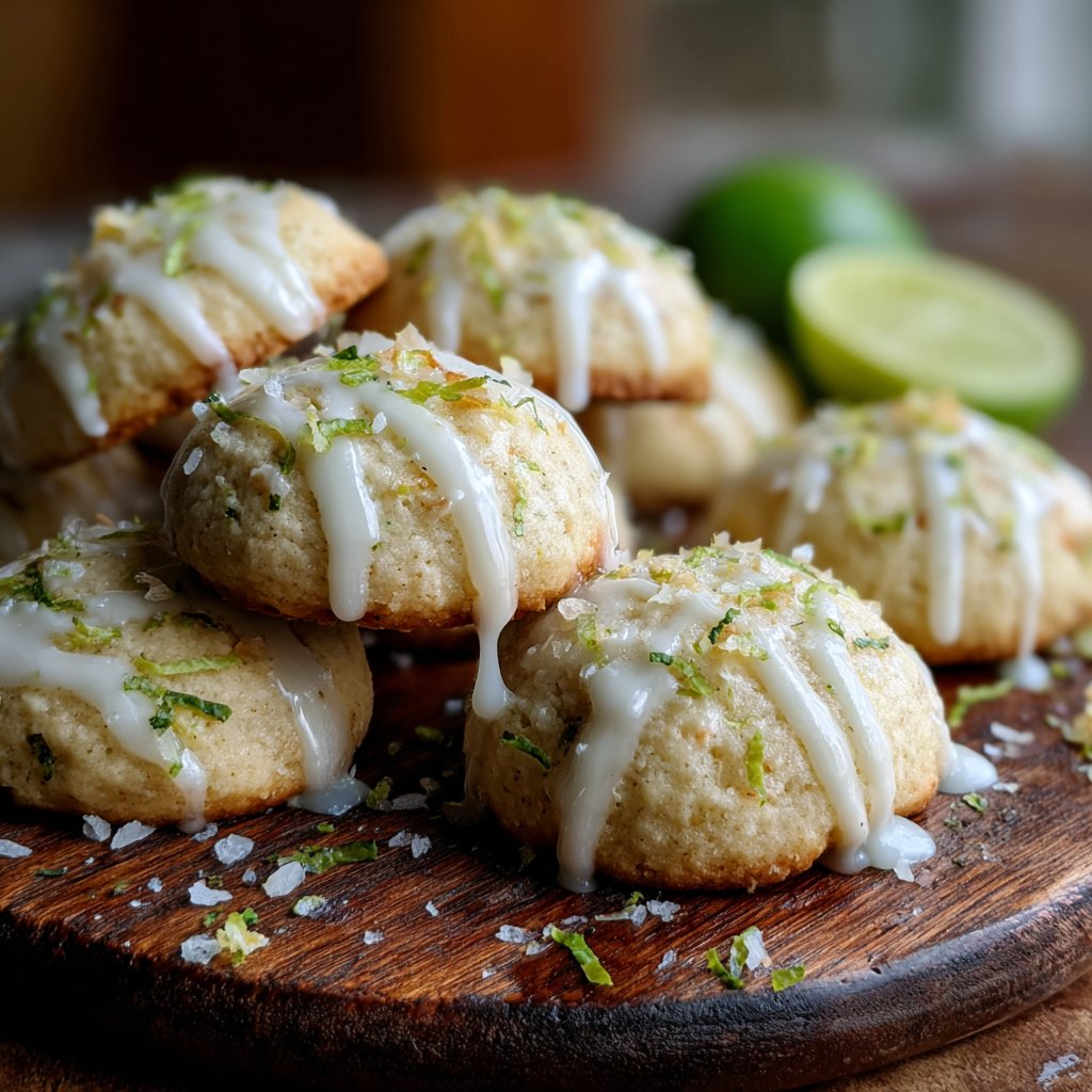 Coconut Lime Spring Cookies