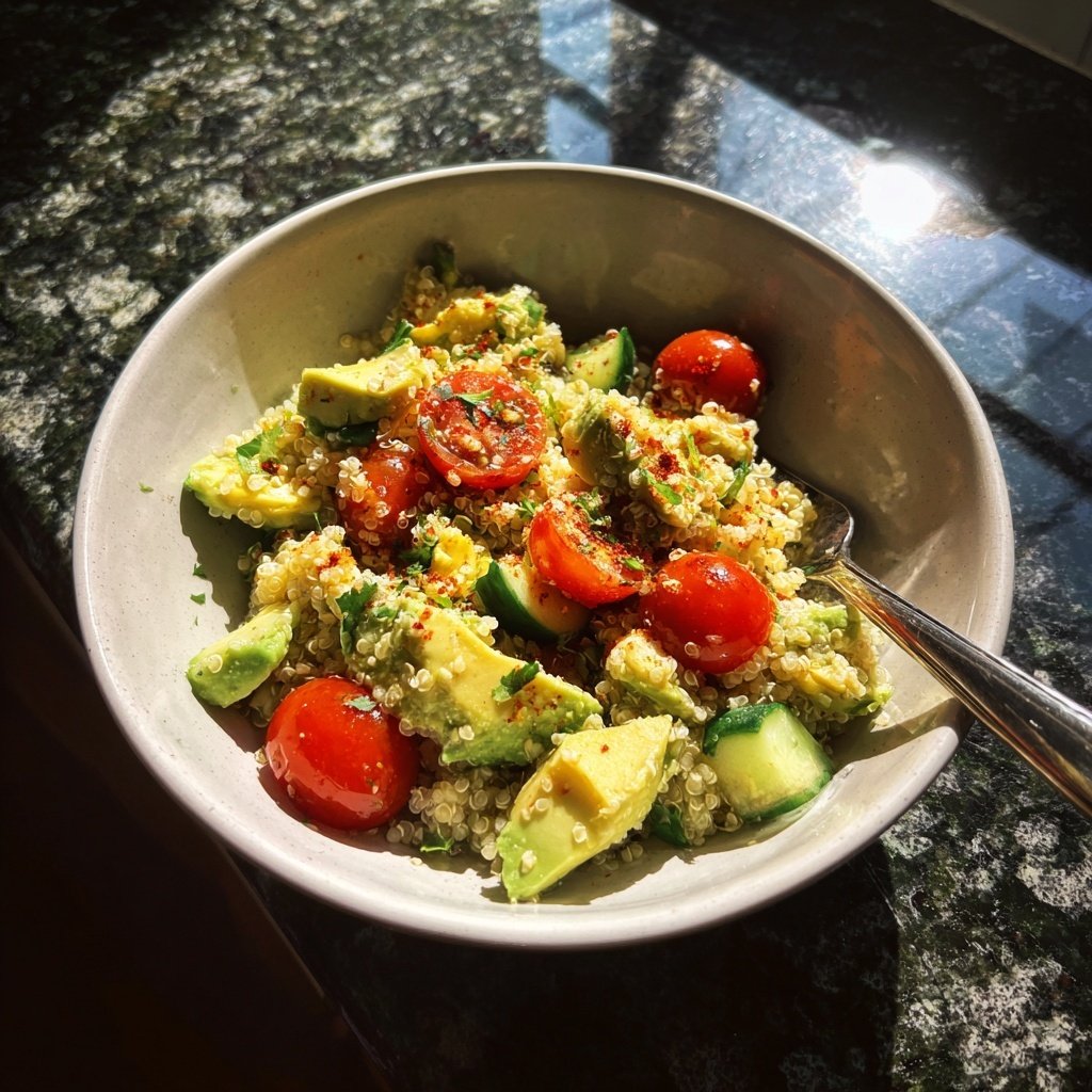 Healthy Avocado Quinoa Salad