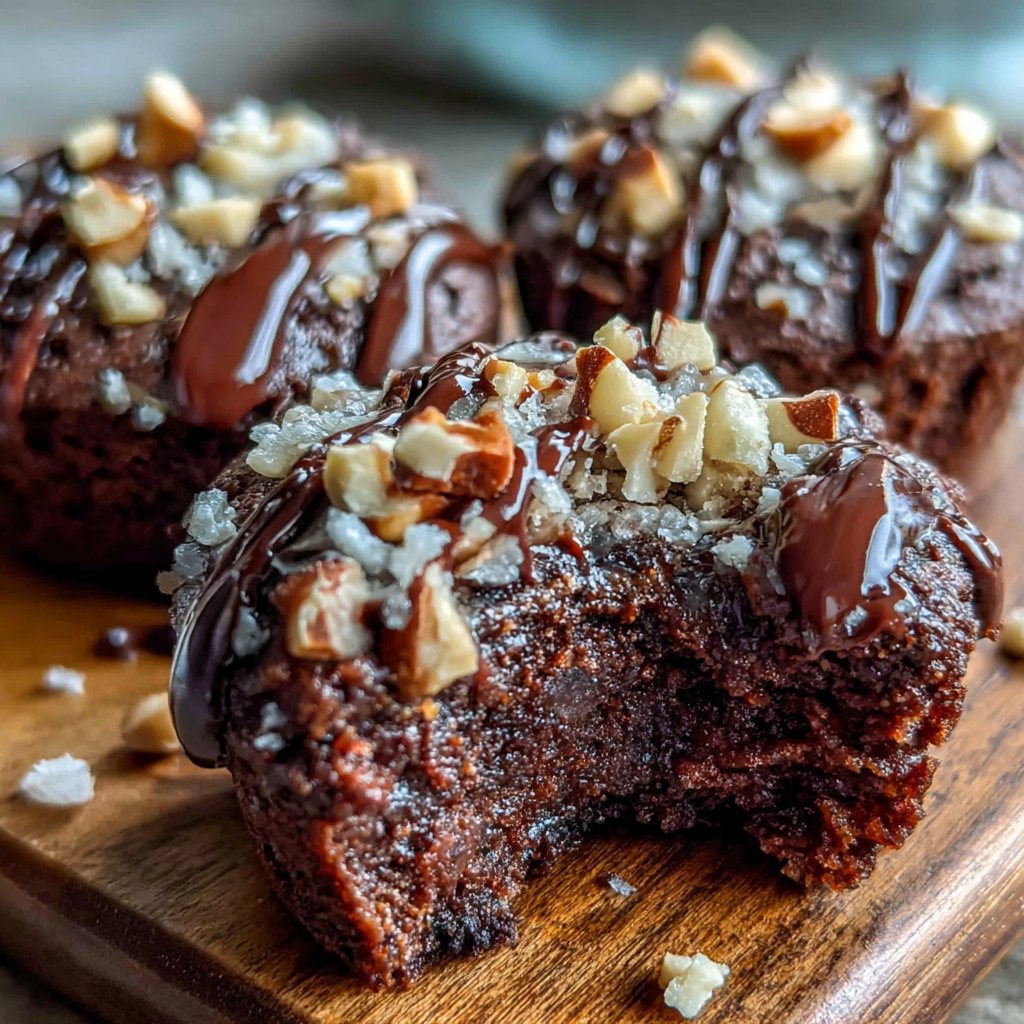 Chocolate Hazelnut Brownie Bites