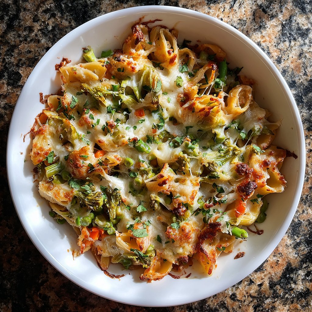 Oven-Baked Spring Veggie Pasta