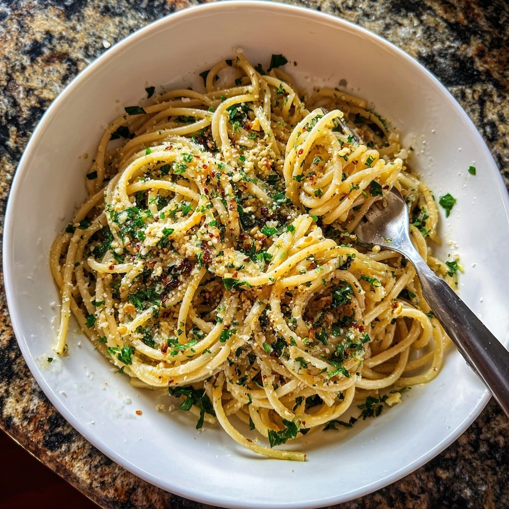 Quick Garlic Butter Pasta