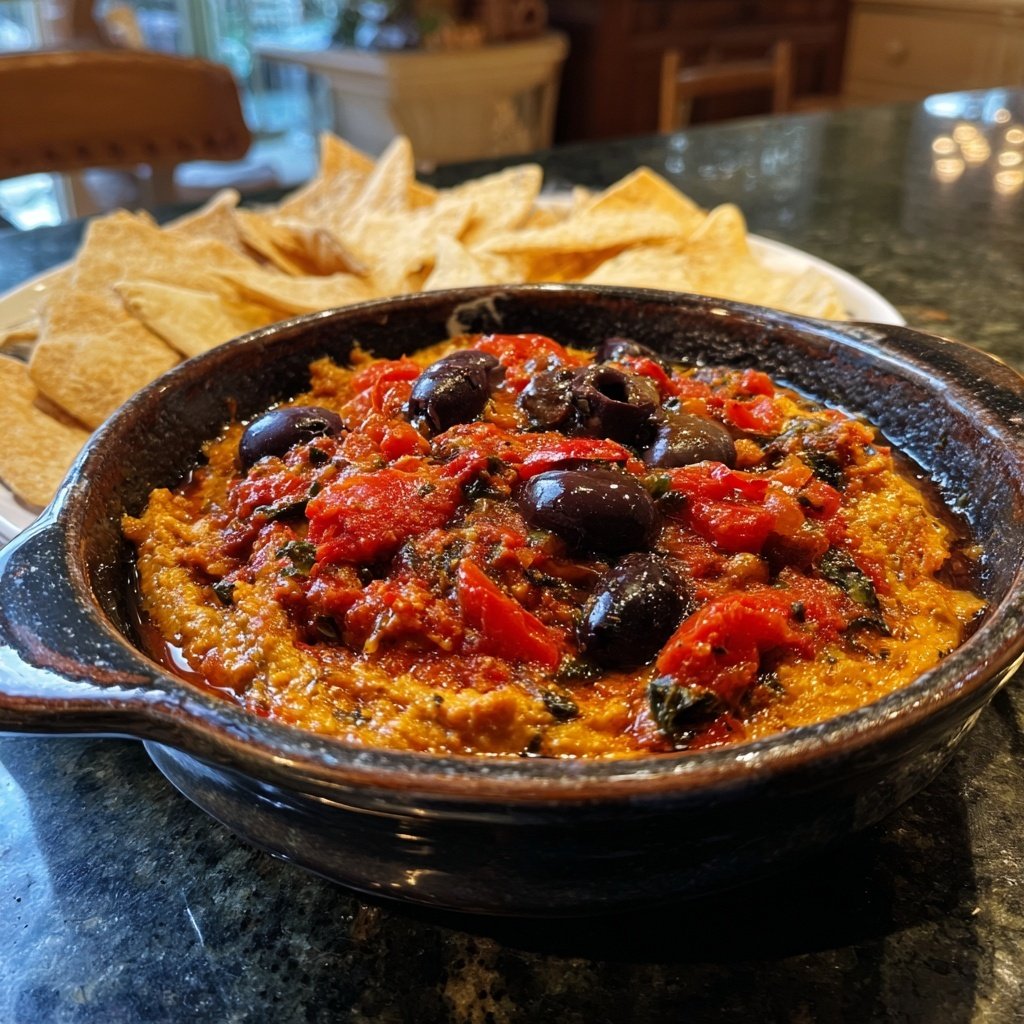 Grilled Eggplant Caponata Dip