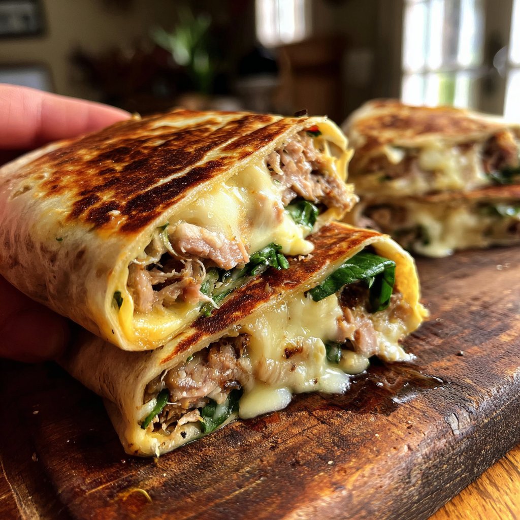 Grilled Tuna Melt Wrap