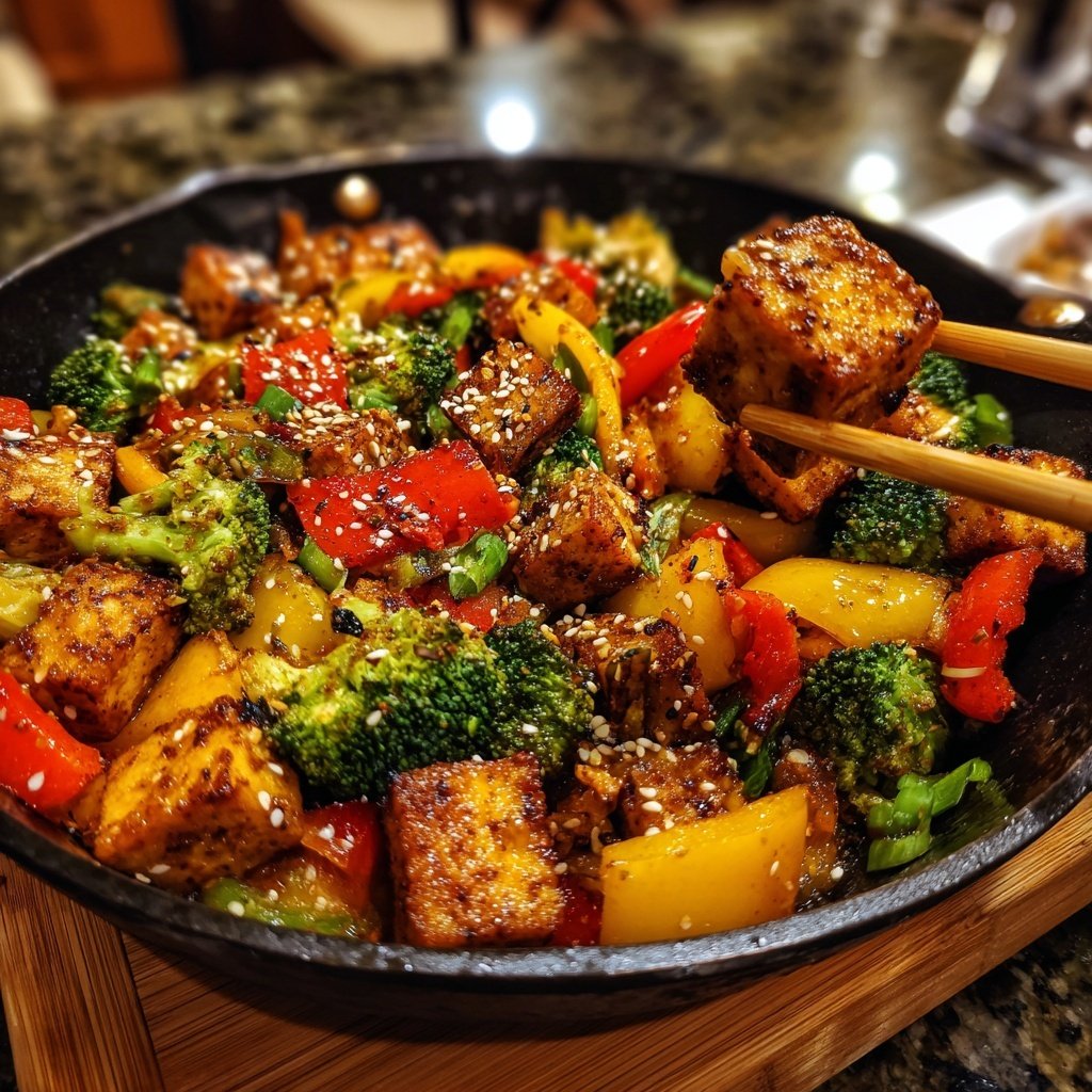 Crispy Tofu Vegetable Stir Fry