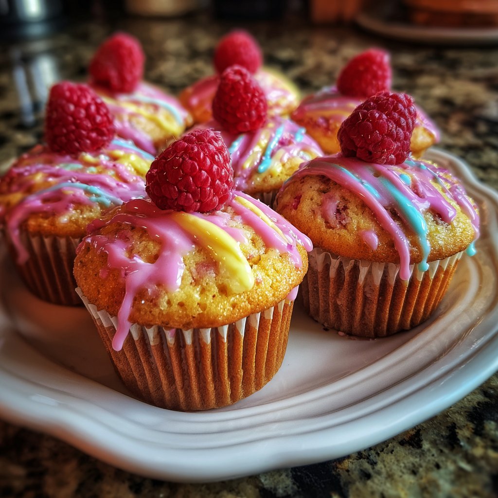 Mini Raspberry Lemonade Cupcakes